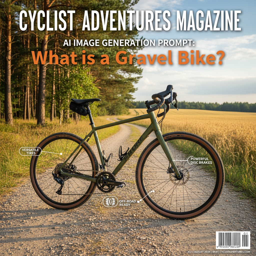 What is a Gravel Bike? Modern gravel bike in nature, highlighting features for adventure and versatility.