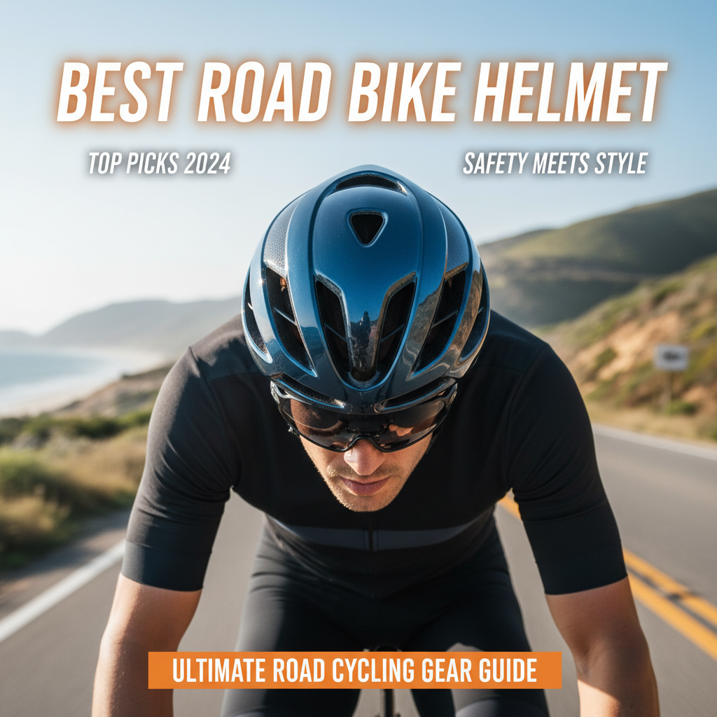 Best Road Bike Helmet: sleek, modern helmet with text highlights safety, style, and top 2024 picks.