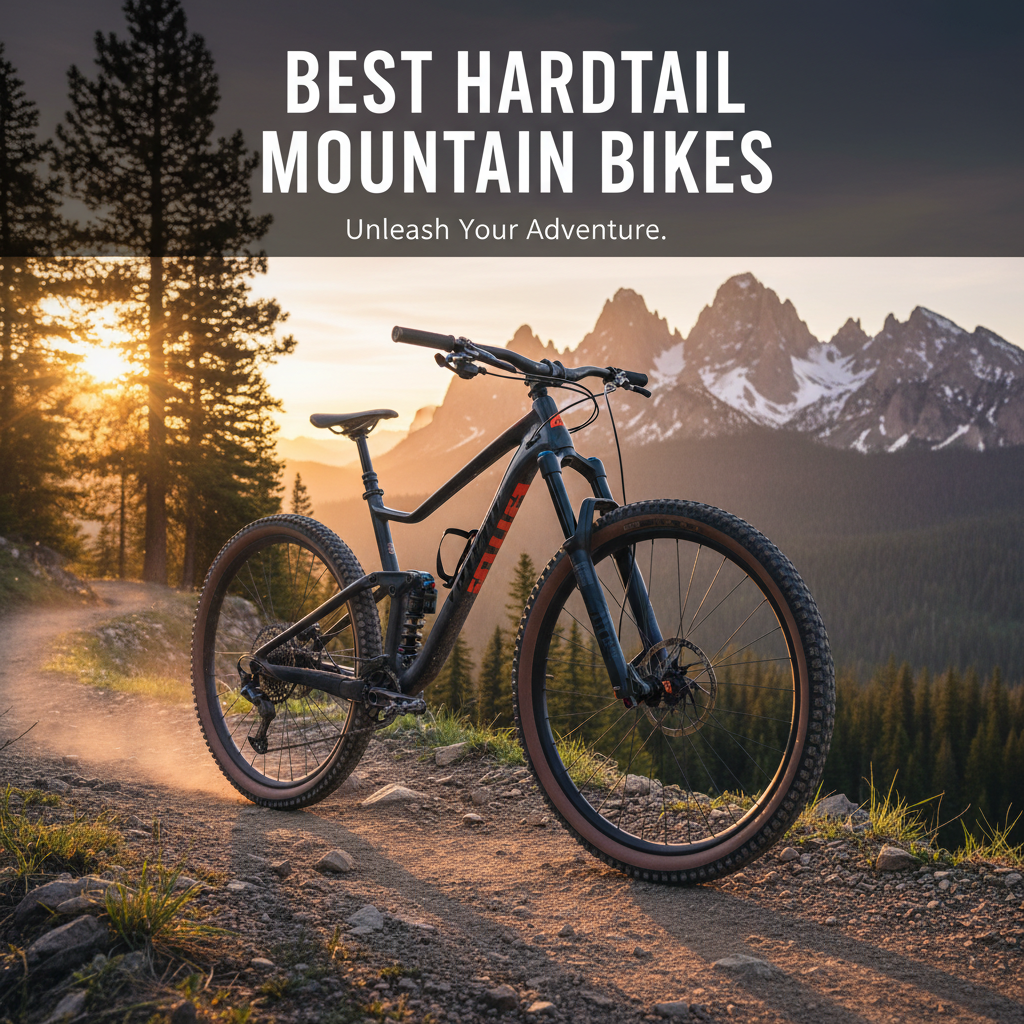 Best Hardtail Mountain Bikes showcased on rugged sunrise trails, highlighting adventure and top performance.